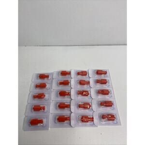 Hynec Luer Stopper Red Closing Cones, 20 -Pack, Eo-Sterilized Luer Lock Caps – C